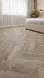 Кварцвиниловый SPC ламинат Alpine Floor Chevron Alpine Дуб Натуральный Отбеленный ECO 18-3 французская елка 600×127×5 — изображение 2