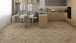 Кварцвиниловый SPC ламинат Alpine Floor Chevron Alpine Дуб Синистра ECO 18-6 французская елка 600×127×5 — изображение 4