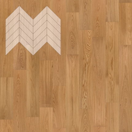 Паркет Елка Французская Lab Arte Chevron Дуб Рустик Прозрачное масло 600/475х125х14/3/45°