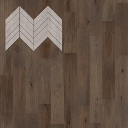 Паркет Елка Французская Lab Arte Chevron Дуб Натур Кайт лак 600/490х110х14/3/45°