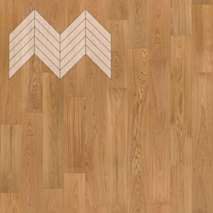 Паркет Елка Французская Lab Arte Chevron Дуб Рустик лак 600/510х90х14/3/45°