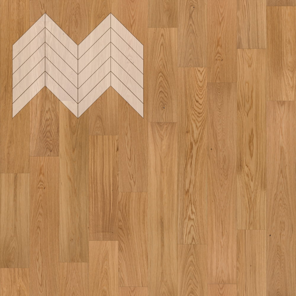 fo90pusdluyzv0cdw30eefm80heaulhp Паркет Елка Французская Lab Arte Chevron Дуб Рустик лак 600/490х110х14/3/45° — изображение 1