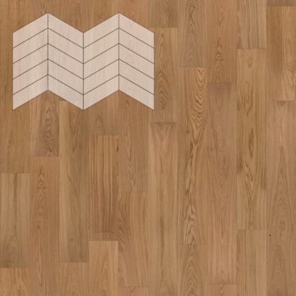 Паркет Елка Французская Lab Arte Chevron Дуб Натур Прозрачное масло 400/337х110х14/3/60°