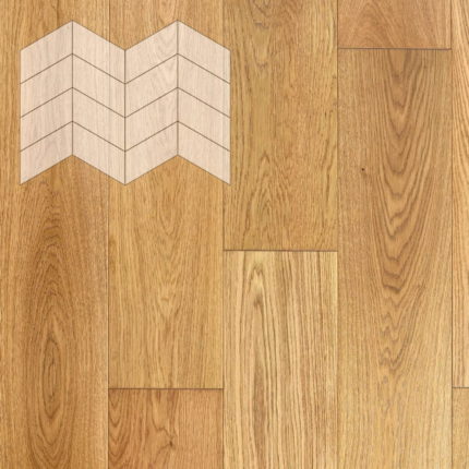 Паркет Елка Французская Lab Arte Chevron Дуб Селект лак  400/313х150х14/3/60°