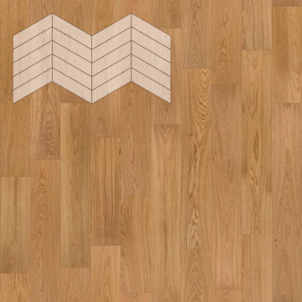 Паркет Елка Французская Lab Arte Chevron Дуб Натур лак 400/348х90х14/3/60°