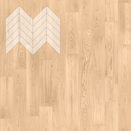 Паркет Елка Французская Lab Arte Chevron Дуб Селект Блонд лак 600/475х125х14/3/45°